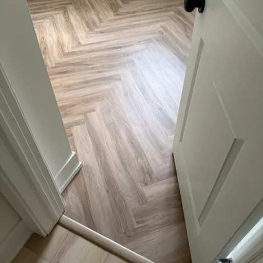 herringbone hardwood floor in MI